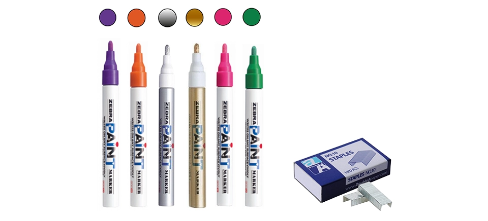 Chương trình khuyến mãi đặc biệt: Bút sơn Zebra & Kim bấm Double A